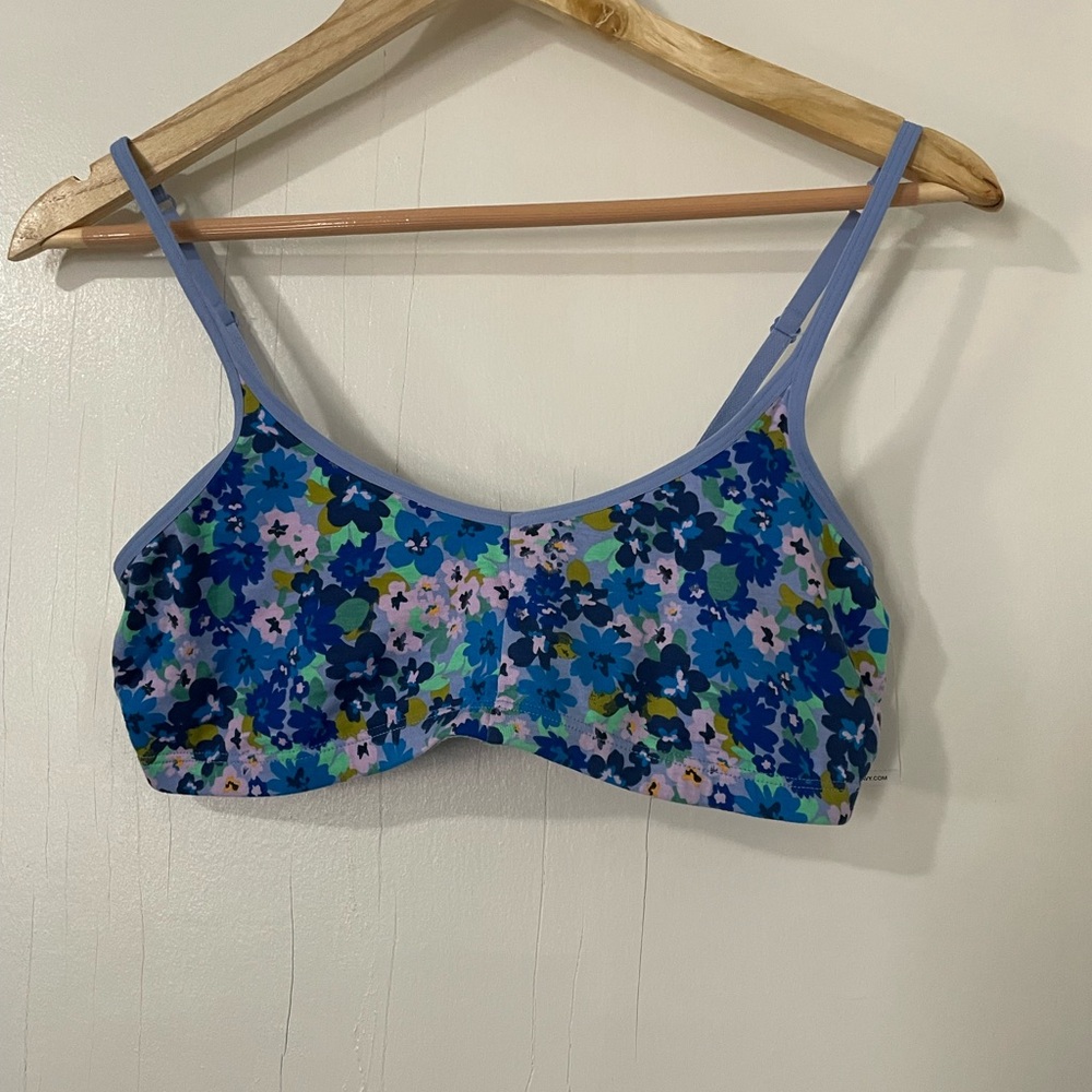 4/$20! NWT Floral Blue Old Navy Bralette